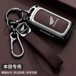 Porte-clé Premium Honda avec Housse de Protection en Cuir – Image 2